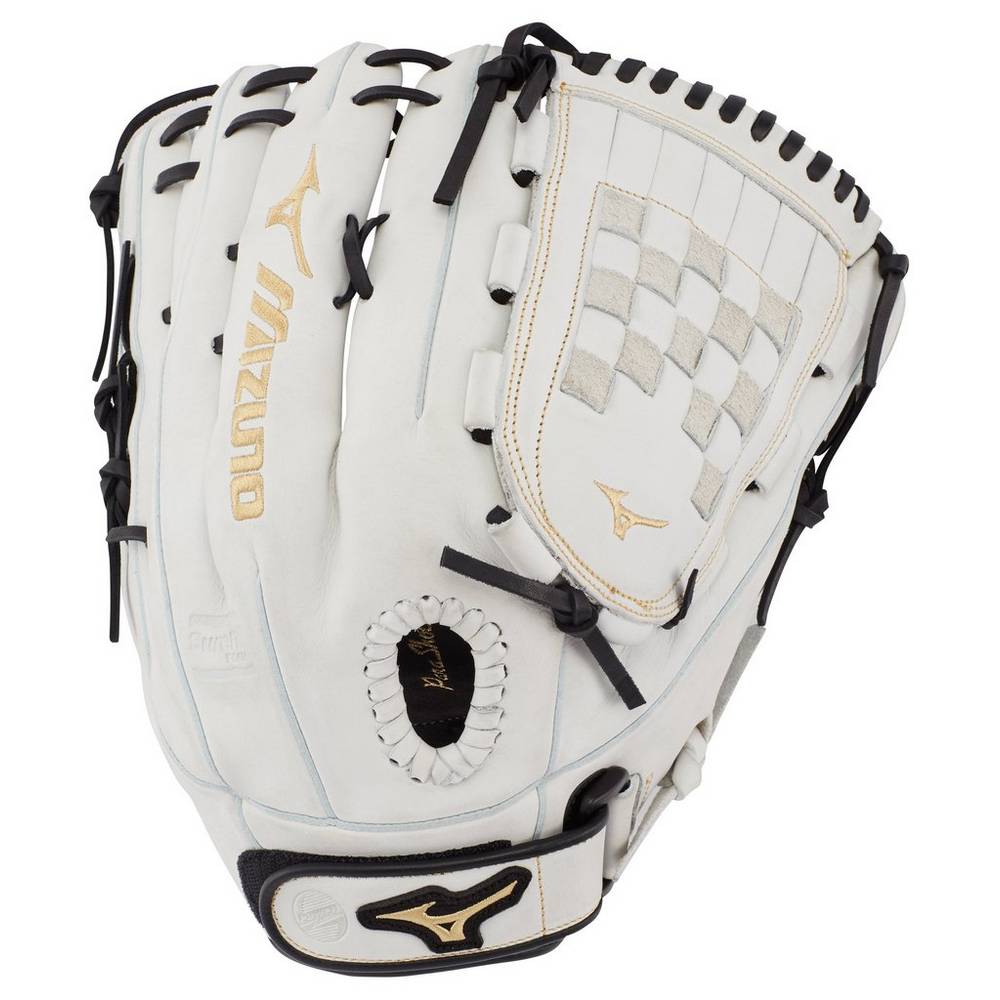 Womens Mizuno MVP Prime Fastpitch 13" Softball Gloves White/Black Philippines (OEQTIY479)